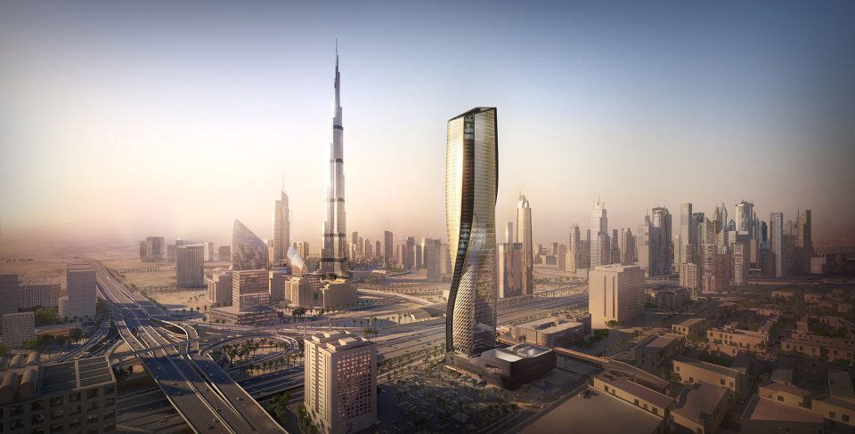 Wasl Tower – One of the World’s Tallest Ceramic Facades By UNStudio