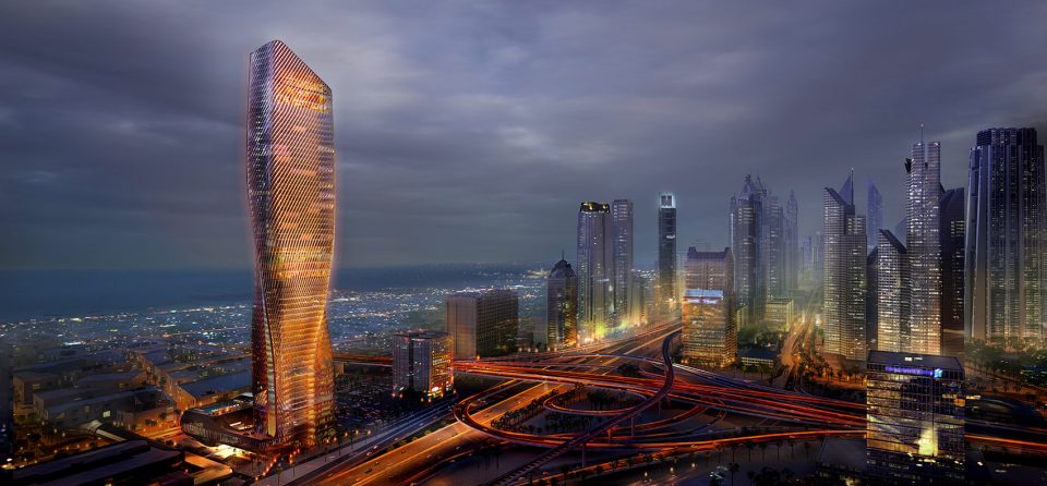 Wasl Tower – One of the World’s Tallest Ceramic Facades By UNStudio