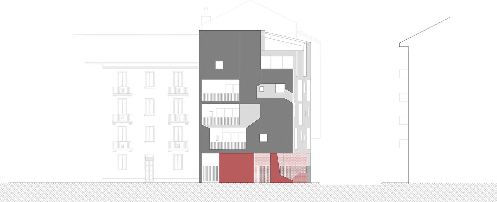 urban decor new residential building in turin by marcante testa uda architetti