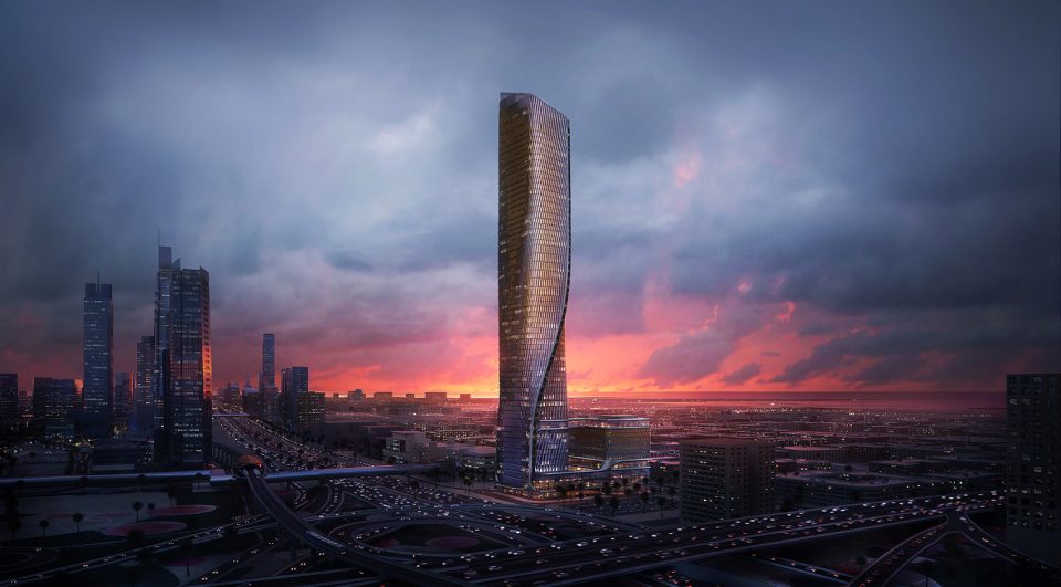 Wasl Tower – One of the World’s Tallest Ceramic Facades By UNStudio