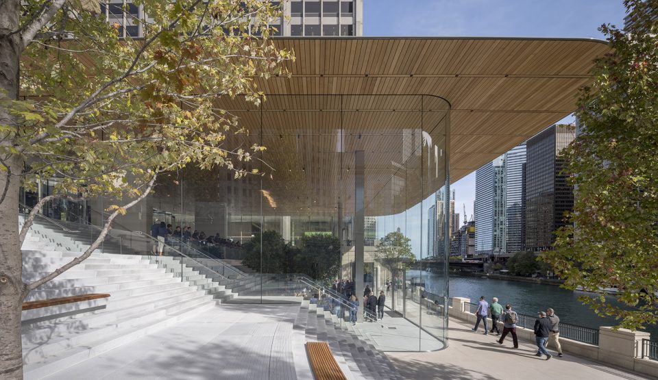 Apple Michigan Avenue reconnects Chicago to its river By Foster Partners