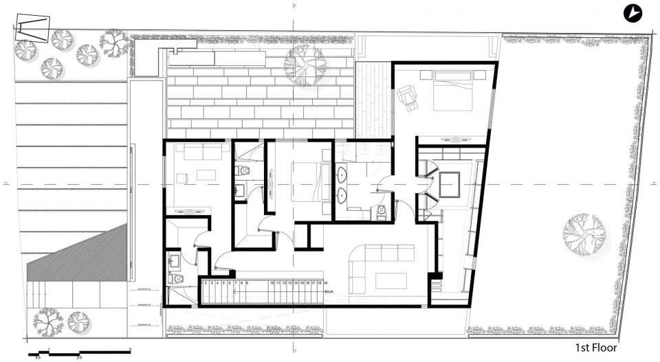 Cumbres House by ASP Arquitectura Sergio Portillo . Cumbres House ASP Arquitectura Sergio Portillo First Floor