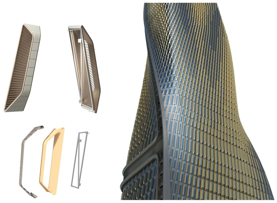 Wasl Tower – One of the World’s Tallest Ceramic Facades By UNStudio