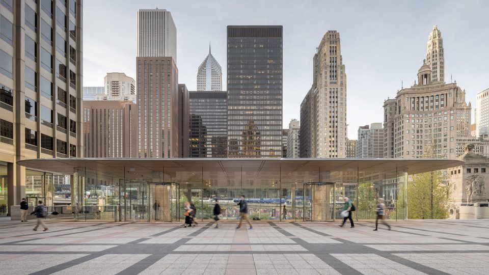 Apple Michigan Avenue reconnects Chicago to its river By Foster Partners