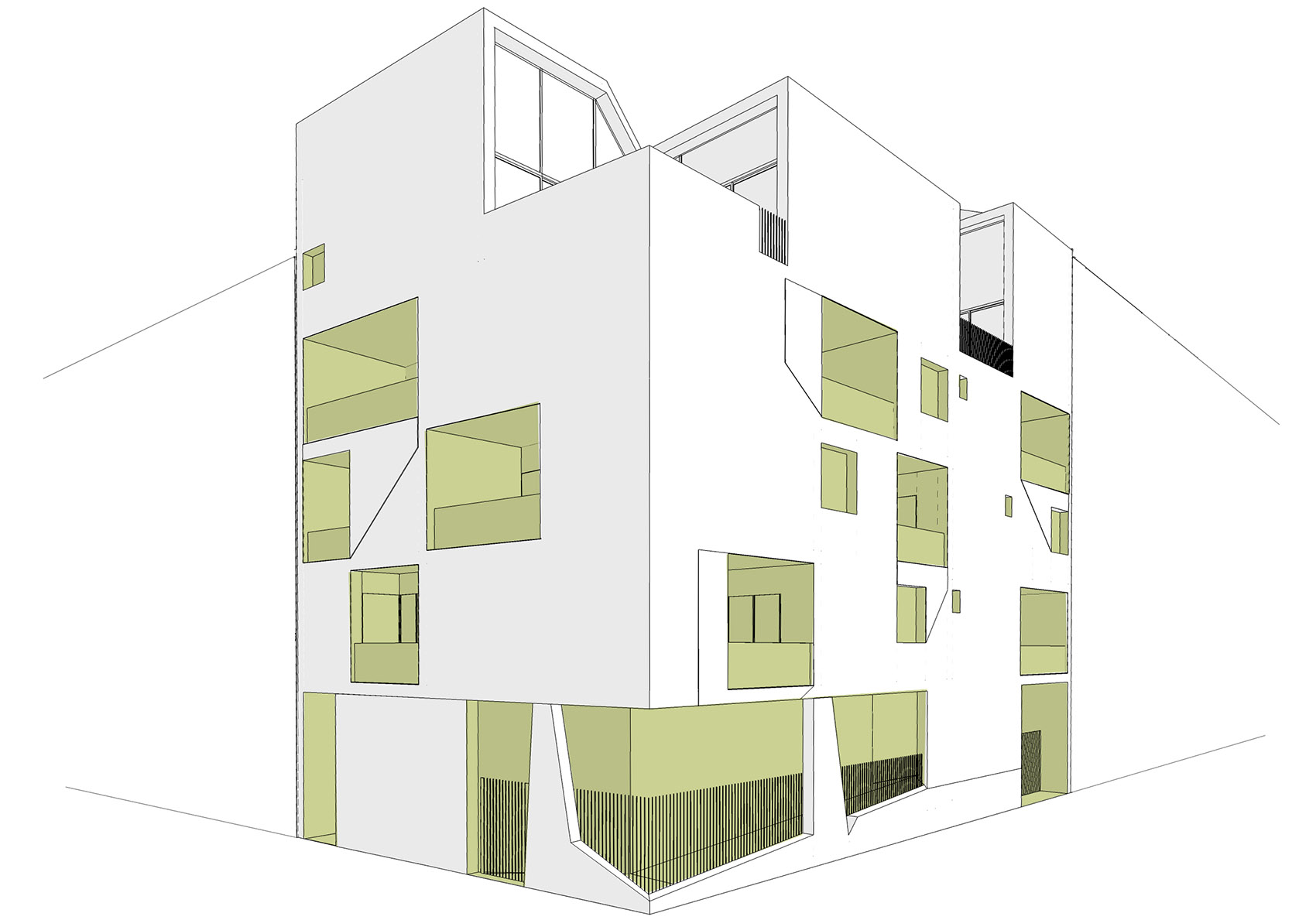 urban decor new residential building in turin by marcante testa uda architetti