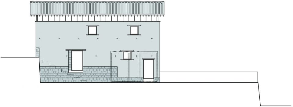 West Elevation Cafe 先锋云夕图书馆 AZL Architects