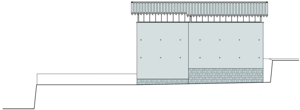 East Elevation Cafe 先锋云夕图书馆 AZL Architects