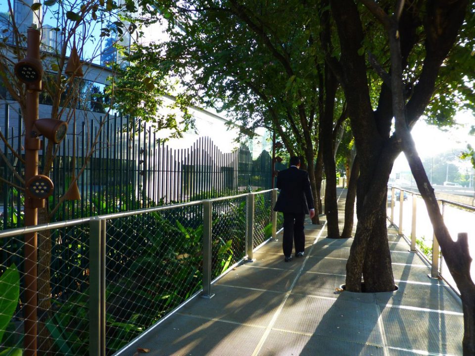 perforated metal grate path atlantica forest Balmori Associates