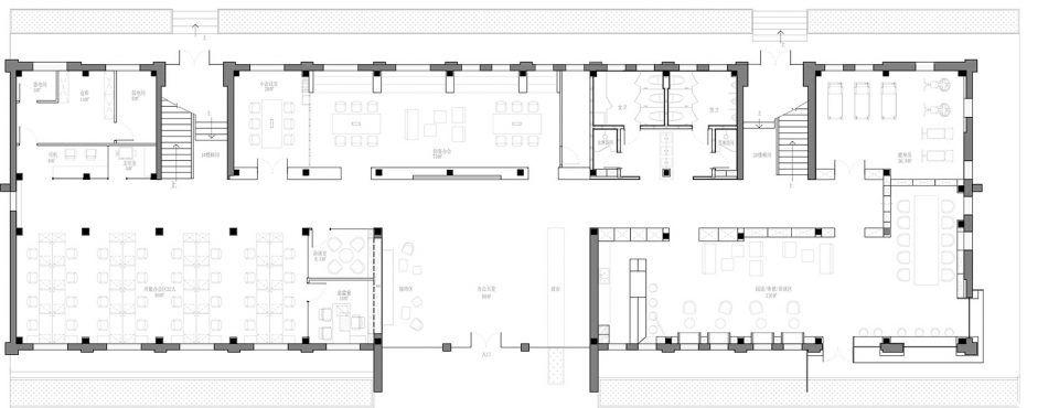 Office renovation of Nanjing Hua Ze media headquarters first floor plan