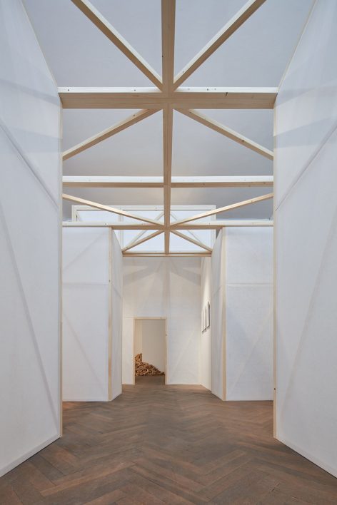 making of a forest exhibition design by mjolk architekti