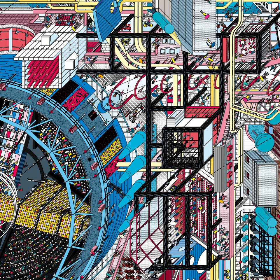 798 Panoramic Mural by Drawing Architecture Studio