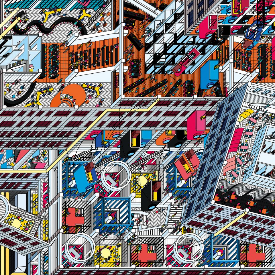 798 Panoramic Mural by Drawing Architecture Studio