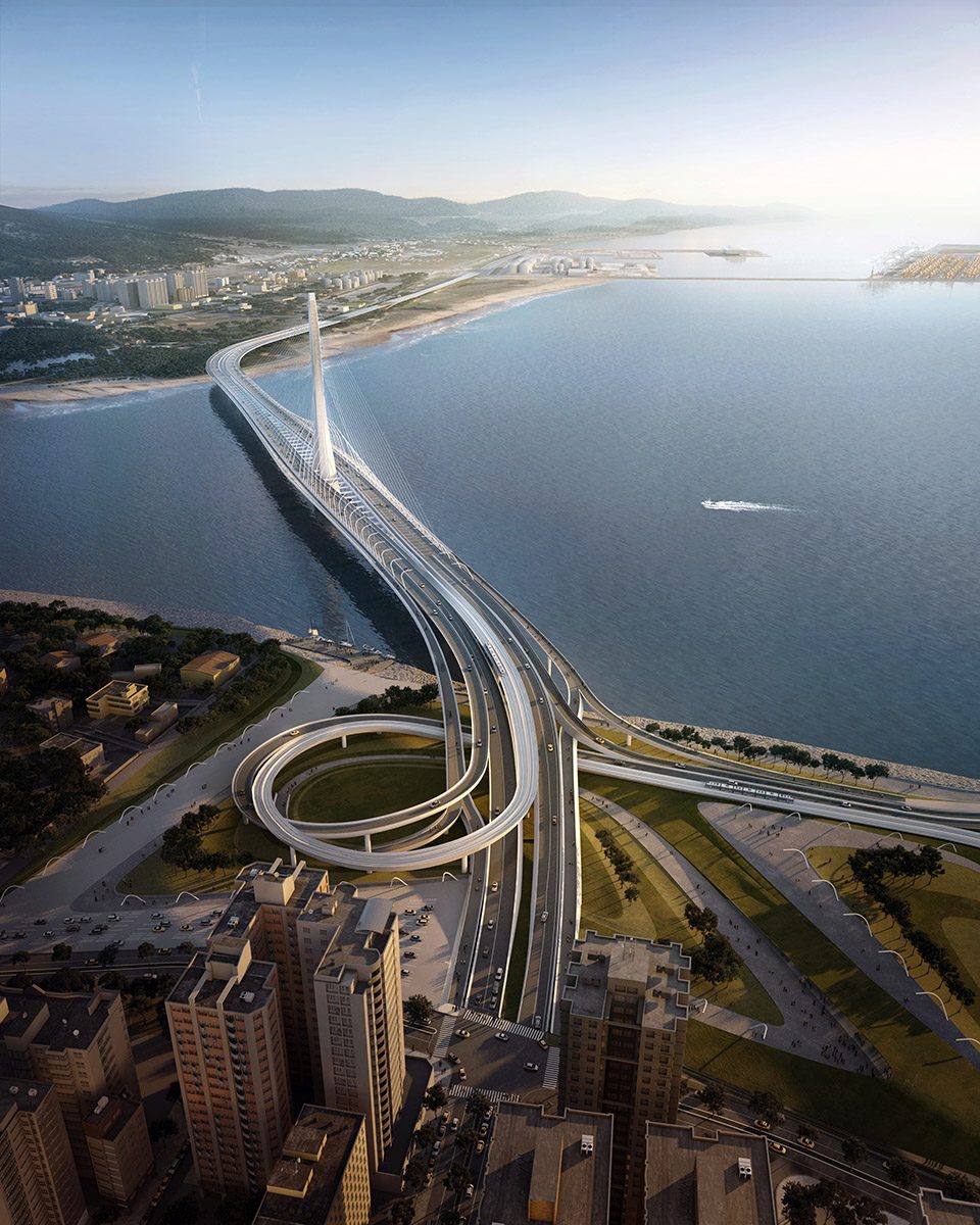 Danjiang Bridge by Zaha Hadid Architects