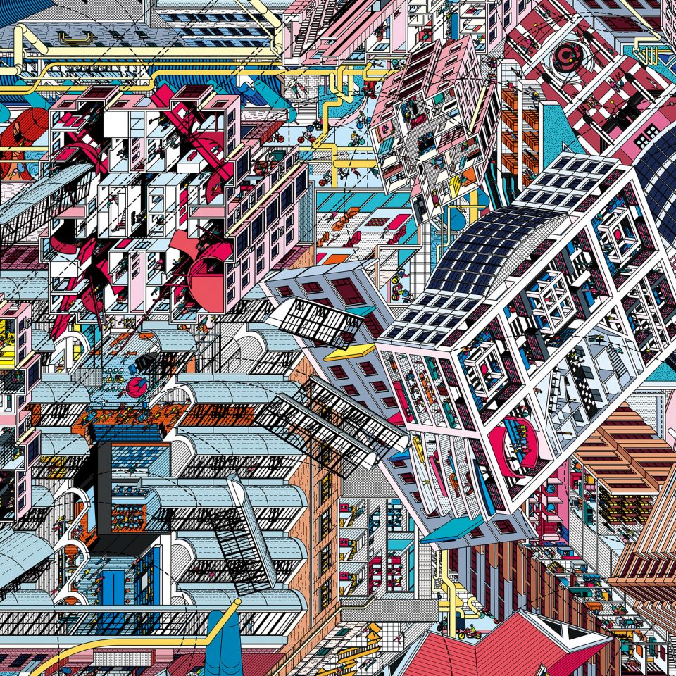 798 Panoramic Mural by Drawing Architecture Studio