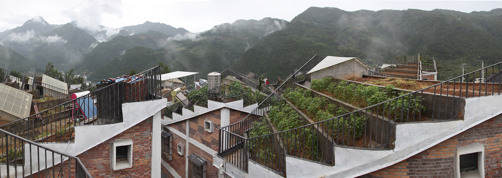 金台村重建项目,四川 城村架构