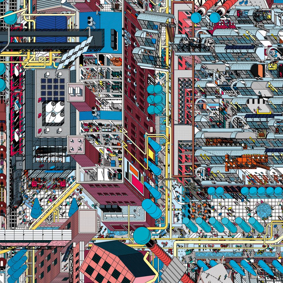 798 Panoramic Mural by Drawing Architecture Studio