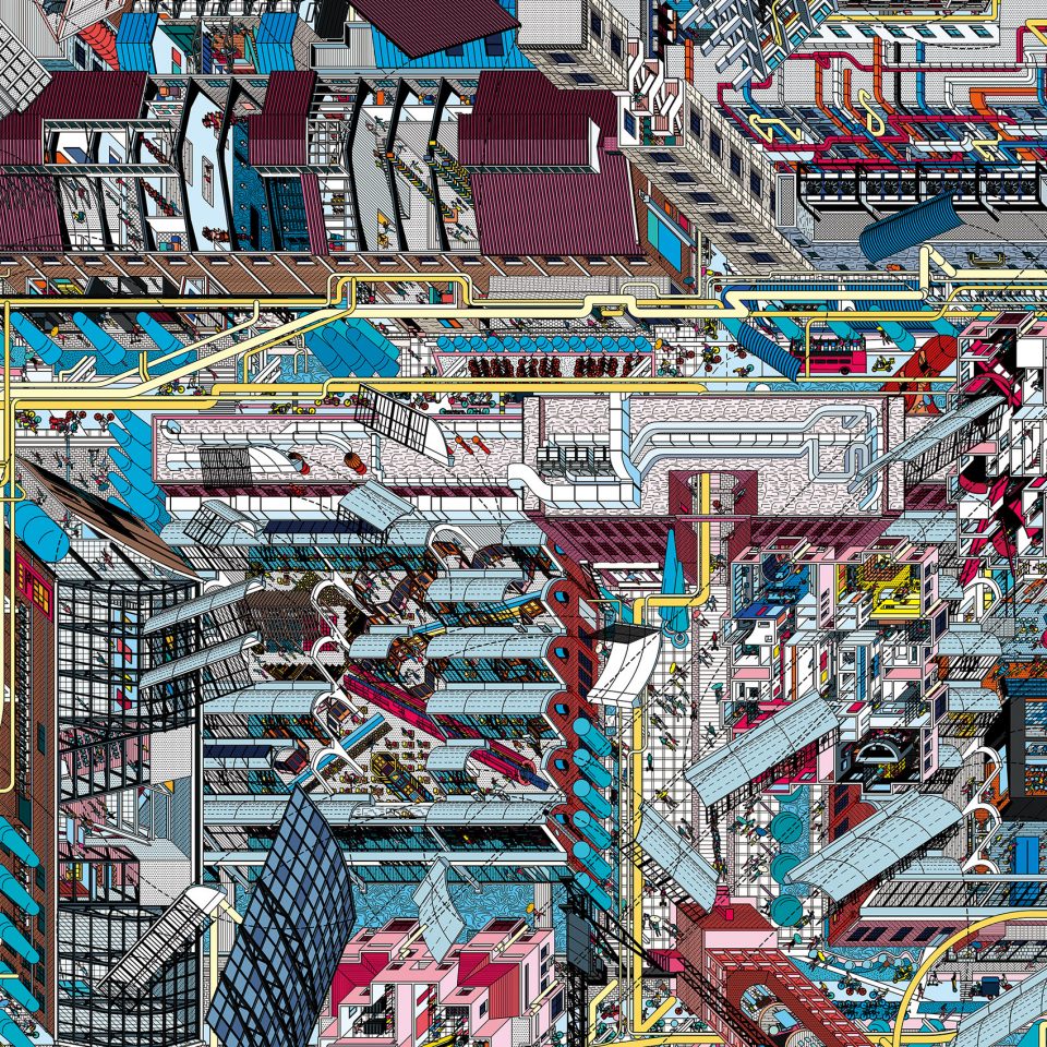 798 Panoramic Mural by Drawing Architecture Studio