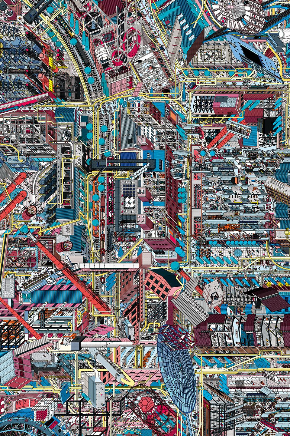 798 Panoramic Mural by Drawing Architecture Studio