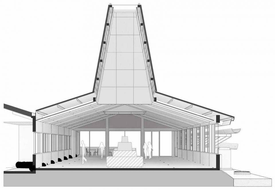 Huateng hog house exhibition hall by Leeko Studio
