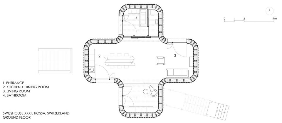 Swiss House Rossa by Davide Macullo Architects