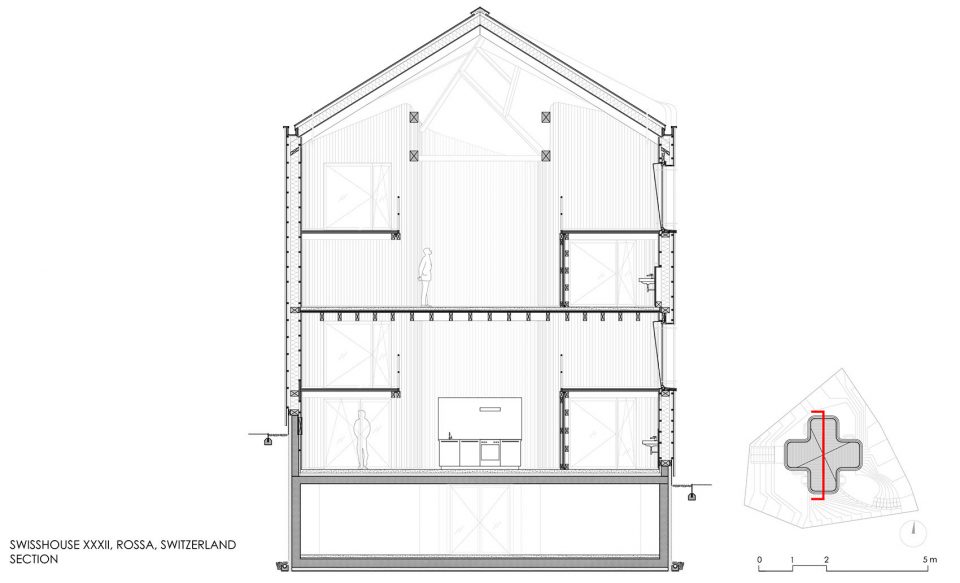Swiss House Rossa by Davide Macullo Architects