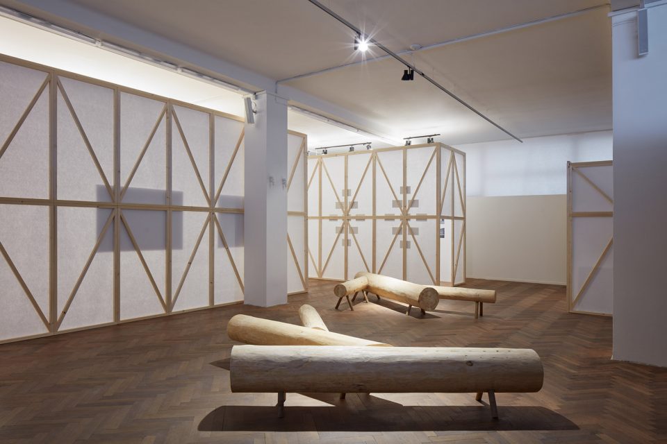 making of a forest exhibition design by mjolk architekti