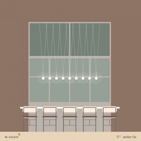 Le Voisin Restaurant by Atelier Filz