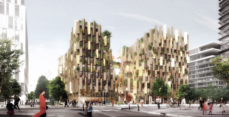 Aurore T5B Paris Hotel by Kengo Kuma Associates 960x491