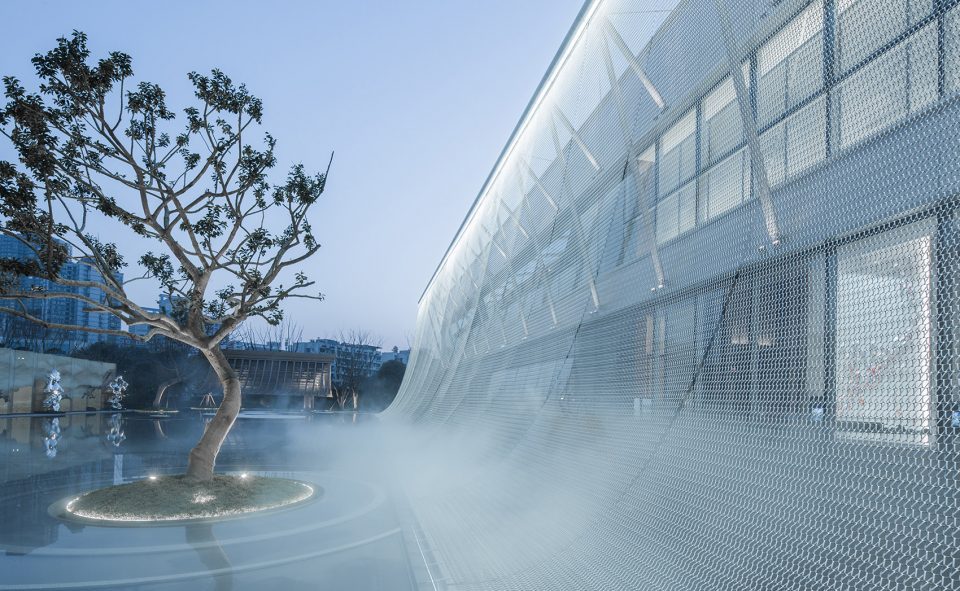 Chongqing One Central Mansion Sales Pavillion by AOE 960x591