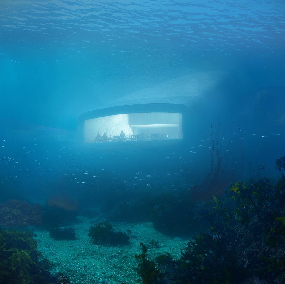 under restaurant in lindesnes norway by snohetta 960x958