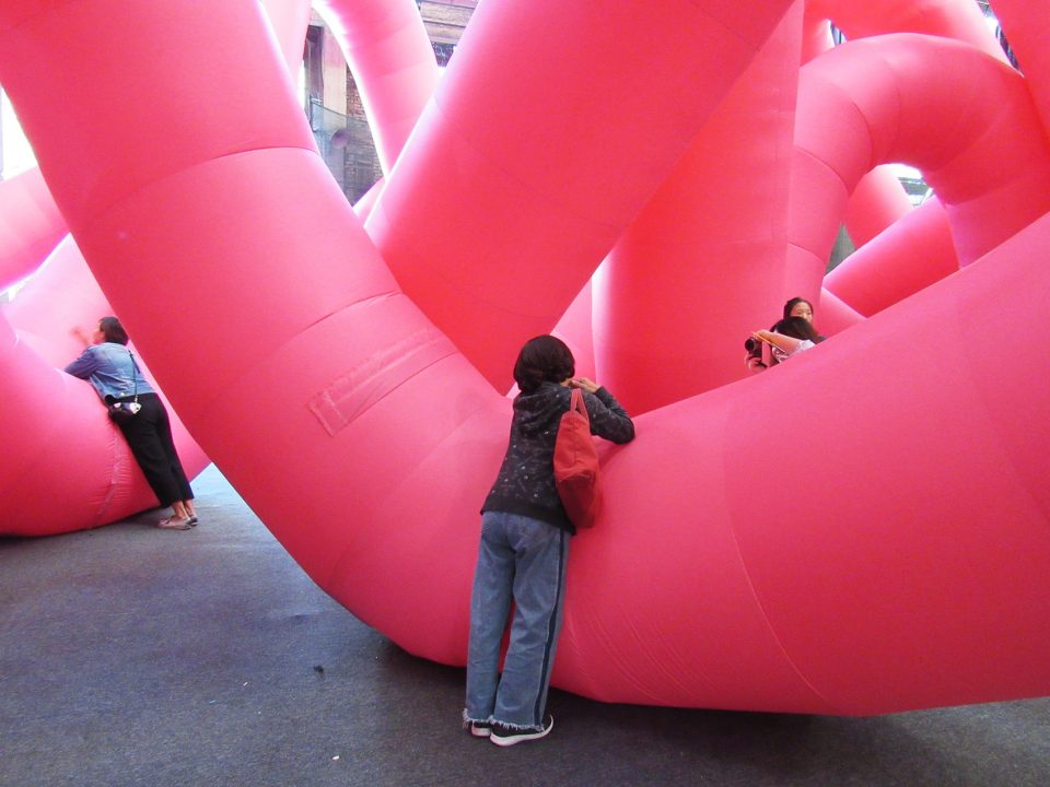 installation knot by cyril lancelin town and concrete