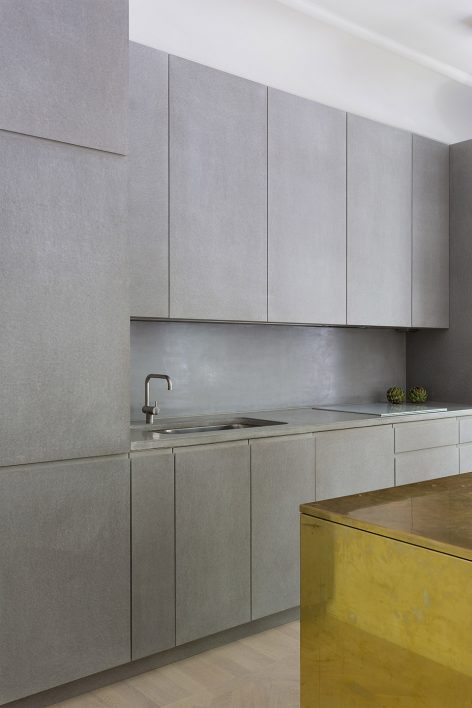 Gold Grey Apartment by Studio Richard Lindvall