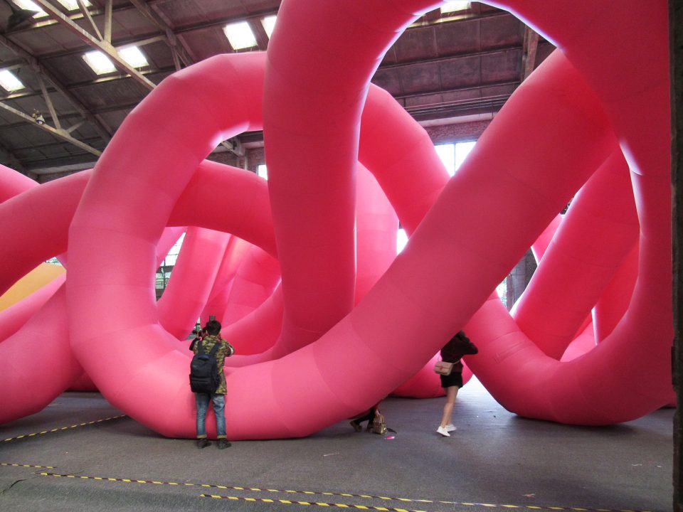 installation knot by cyril lancelin town and concrete