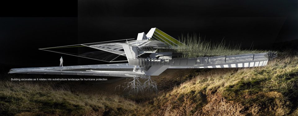Self Excavation Hurricane House by Margot Krasojevic Architects
