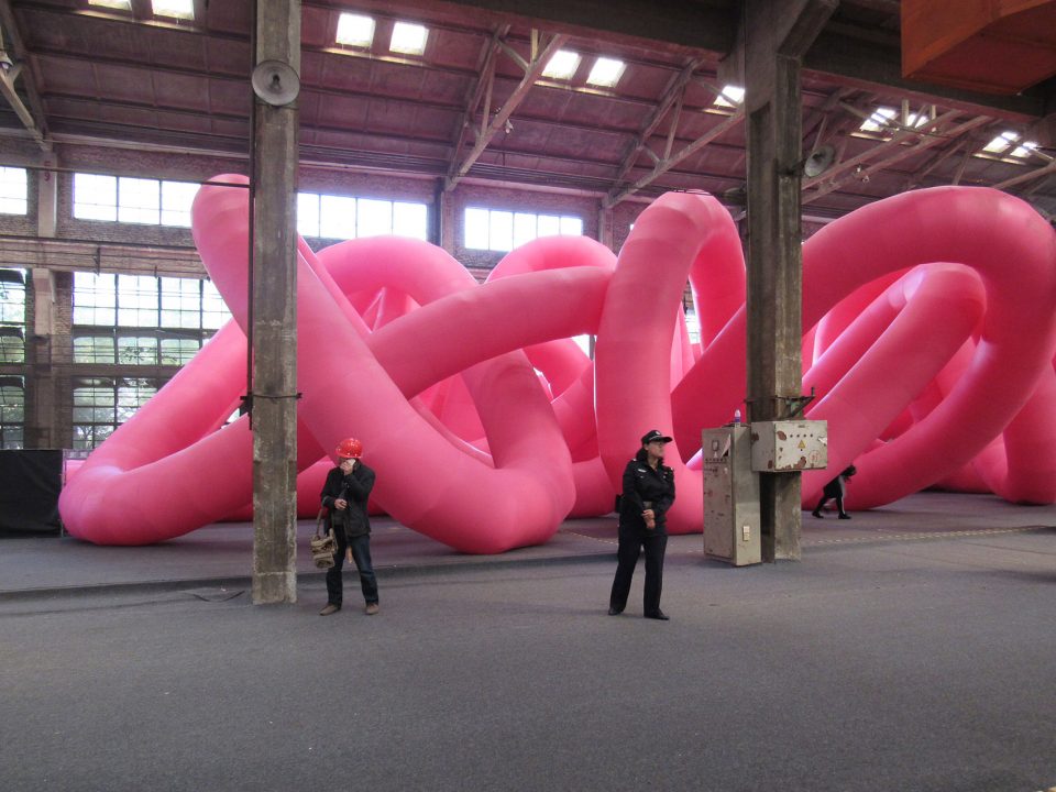 installation knot by cyril lancelin town and concrete