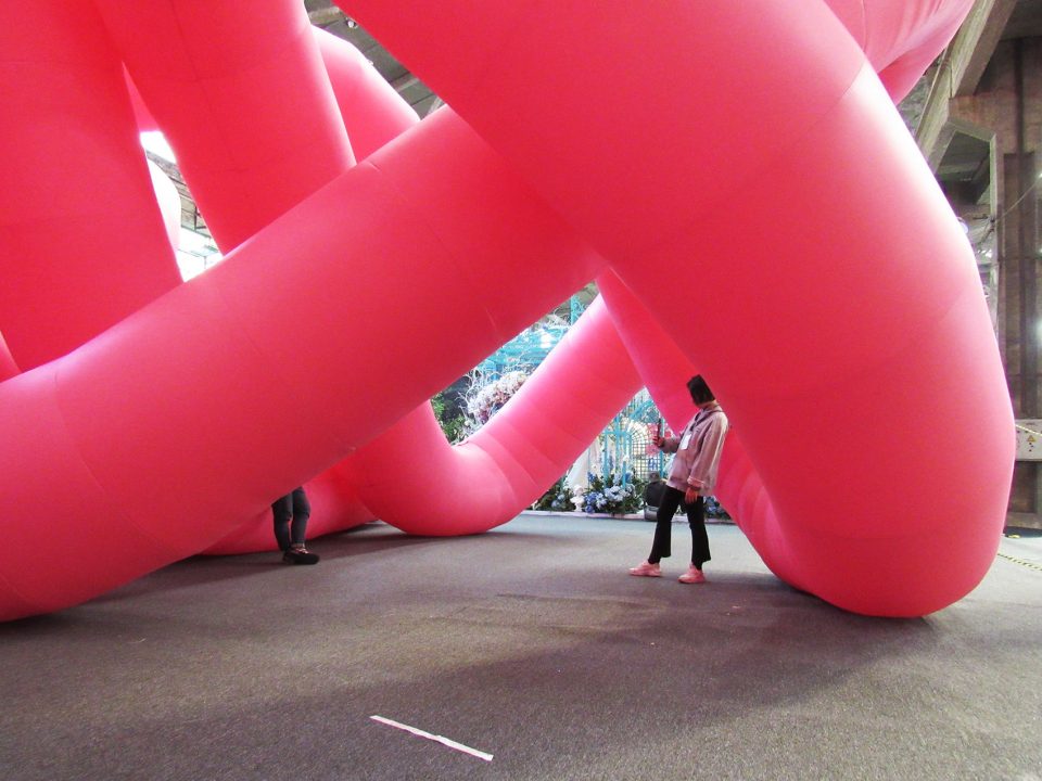 installation knot by cyril lancelin town and concrete
