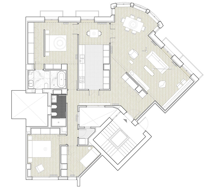 Remodeling and Interior Design Project in the Eixample Valencia by DG Arquitecto Valencia
