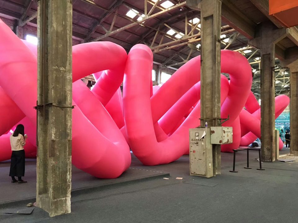 installation knot by cyril lancelin town and concrete