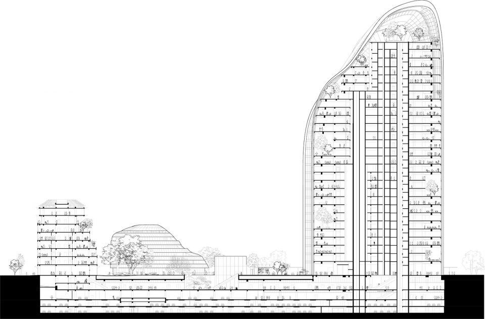 Chaoyang Park Plaza Beijing by MAD