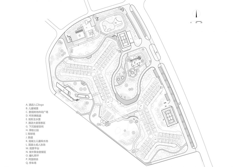 Landscape Design of Anlan Hotel of Aranya China by DDON