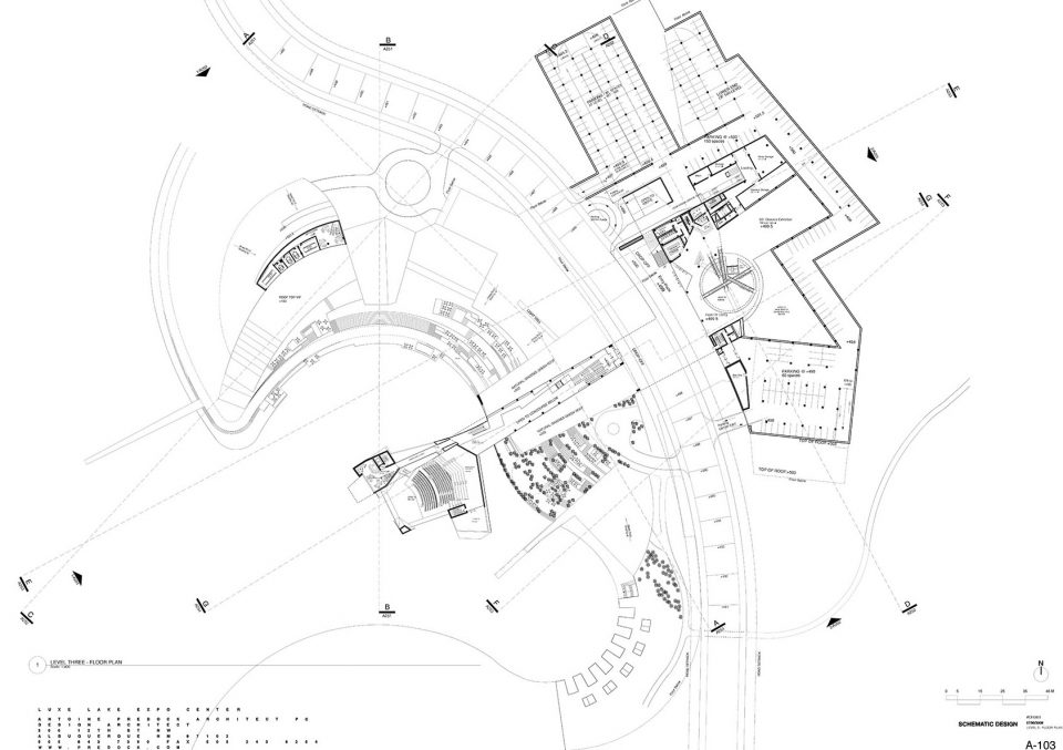 3F plan Luxelakes Art Expo Center-Antoine Predock 1