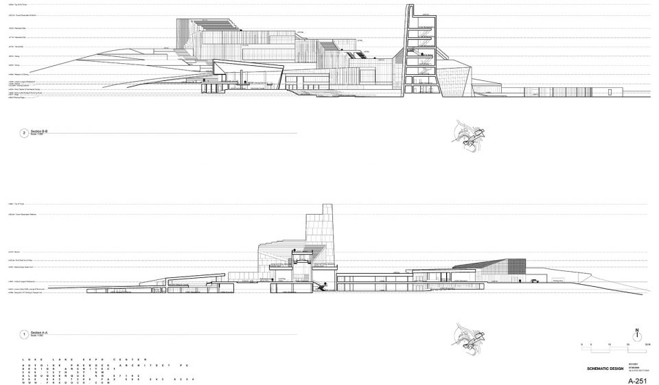 section Luxelakes Art Expo Center-Antoine Predock