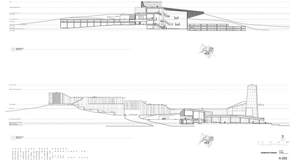 section Luxelakes Art Expo Center-Antoine Predock