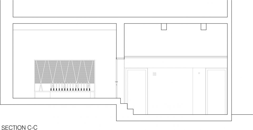 SECTION C Brolettouno Apartment-Archiplanstudio