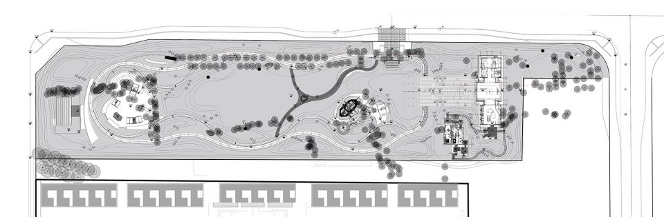 Beijing Daxing Longxi CIFI No.6 Courtyard Community Park China by DDON