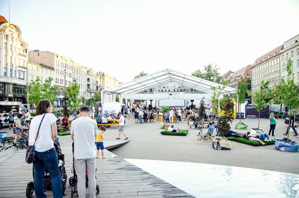 Temporary public space for Malta Festival Poznań 2017 by Atelier Starzak Strebicki
