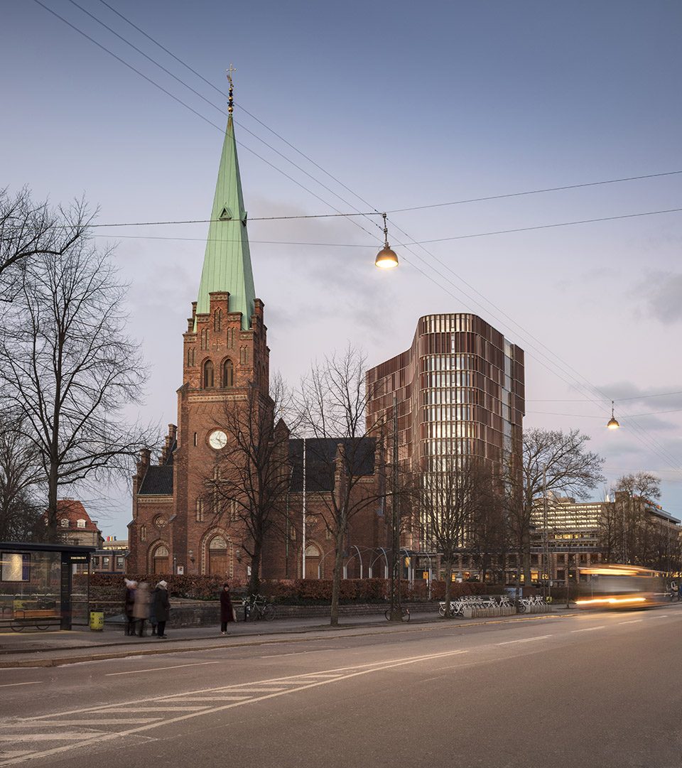 maersk tower extension of the panum complex at the university of copenhagen by c f moller architects
