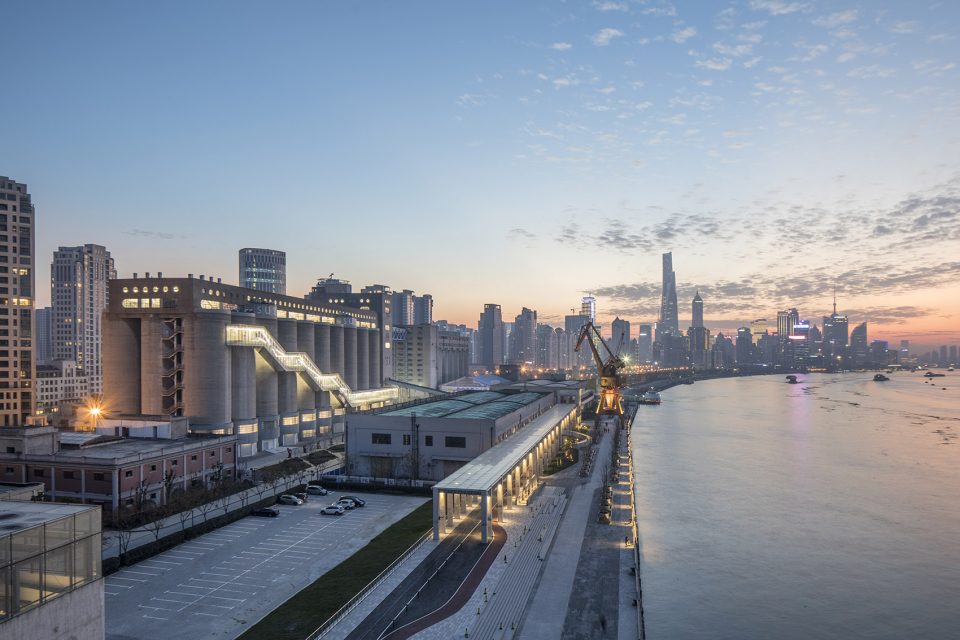 renovation of 80000 ton silos on minsheng wharf china by atelier deshaus