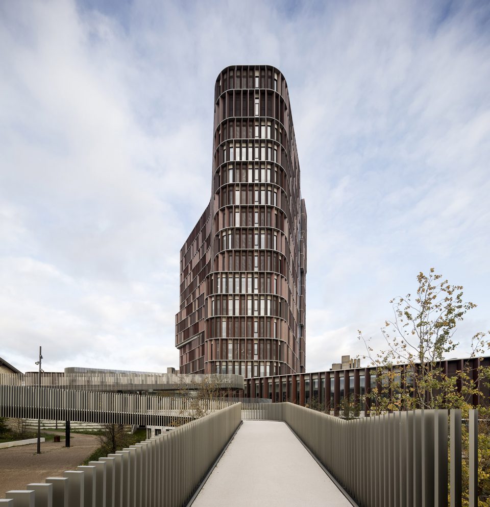 maersk tower extension of the panum complex at the university of copenhagen by c f moller architects
