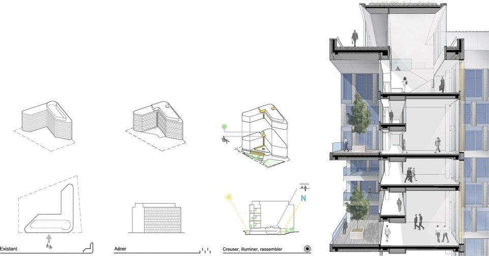 of sogeprom headquarters by ateliers 234